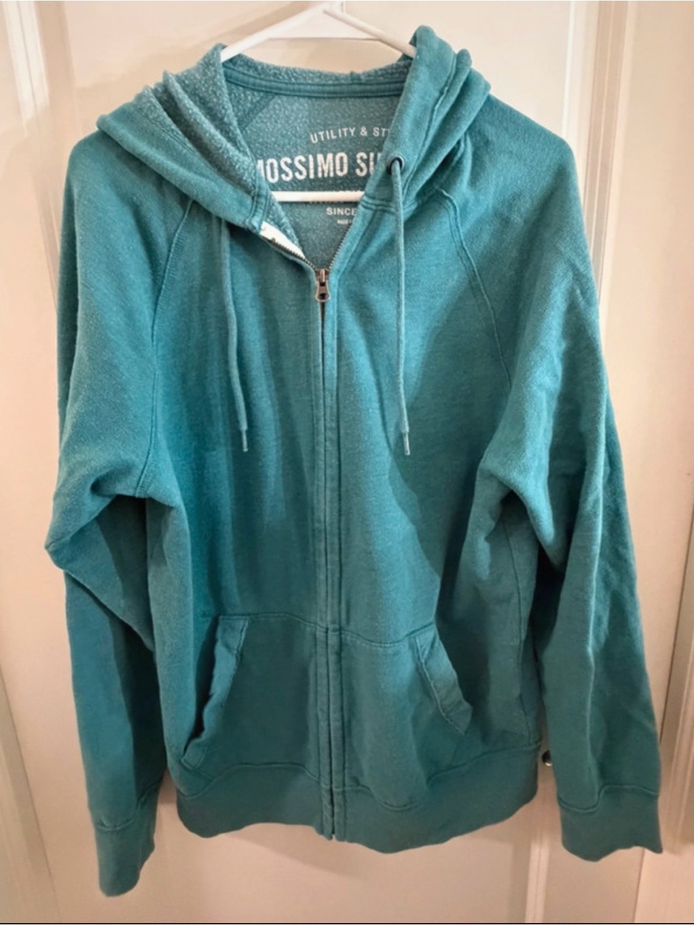 mossimo supply Co. Teal Zip Hoodie